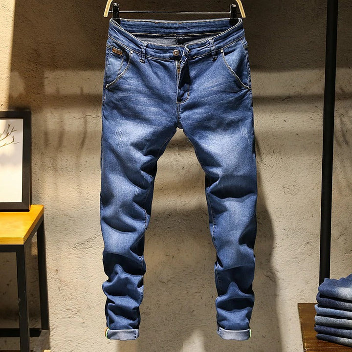 Levoire | Jeans Vintage Slim Fit Avec Style Moderne Bleu clair