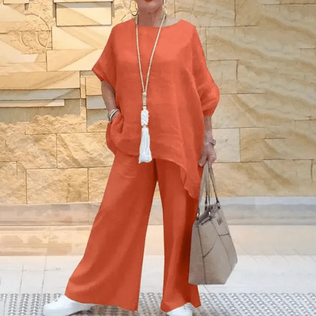 Levoire | Ensemble Loisir Tendance Femme Orange