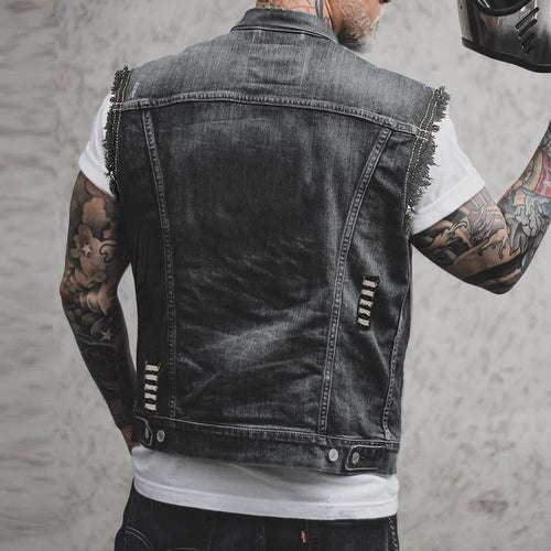 Levoire | Veste En Denim Pour Hommes Décontractée, Polyvalente Et Confortable