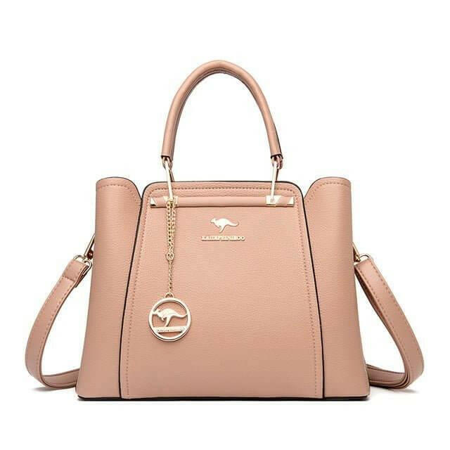 Levoire | Sac À Fermeture Éclair Élégant En Cuir Synthétique Microfibre Rose'