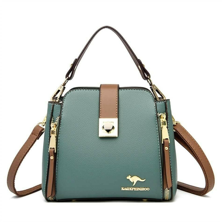 Levoire | Sac À Épaule Stylé Breanna En Microfibre Synthétique Douce Vert