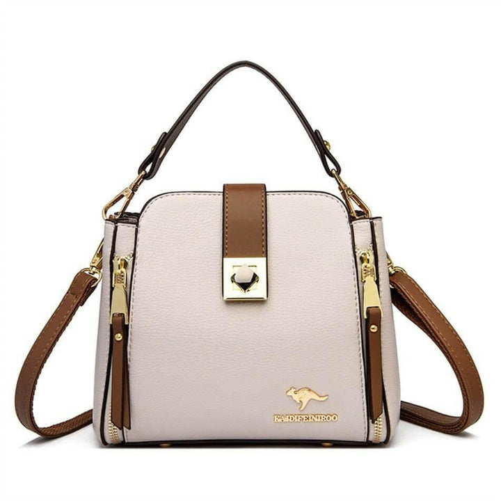 Levoire | Sac À Épaule Stylé Breanna En Microfibre Synthétique Douce Gris clair