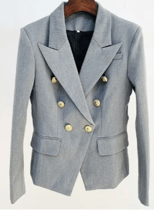 Levoire | Femme Veste De Costume Croisée Classique Européenne