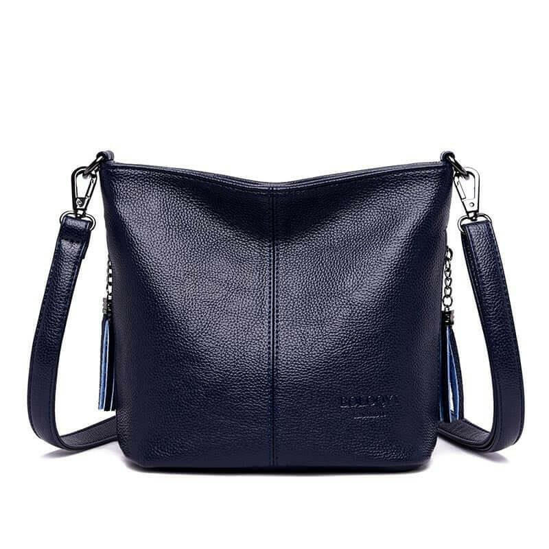 Levoire | Sac À Bandoulière En Cuir Rester Organisé Avec Style ! Bleu foncé