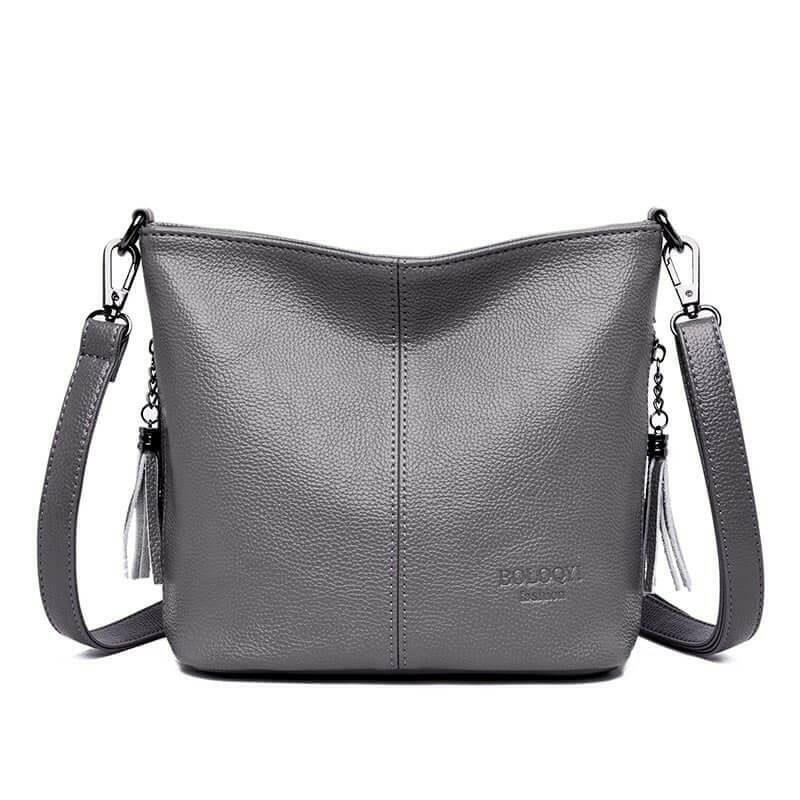 Levoire | Sac À Bandoulière En Cuir Rester Organisé Avec Style ! Gris