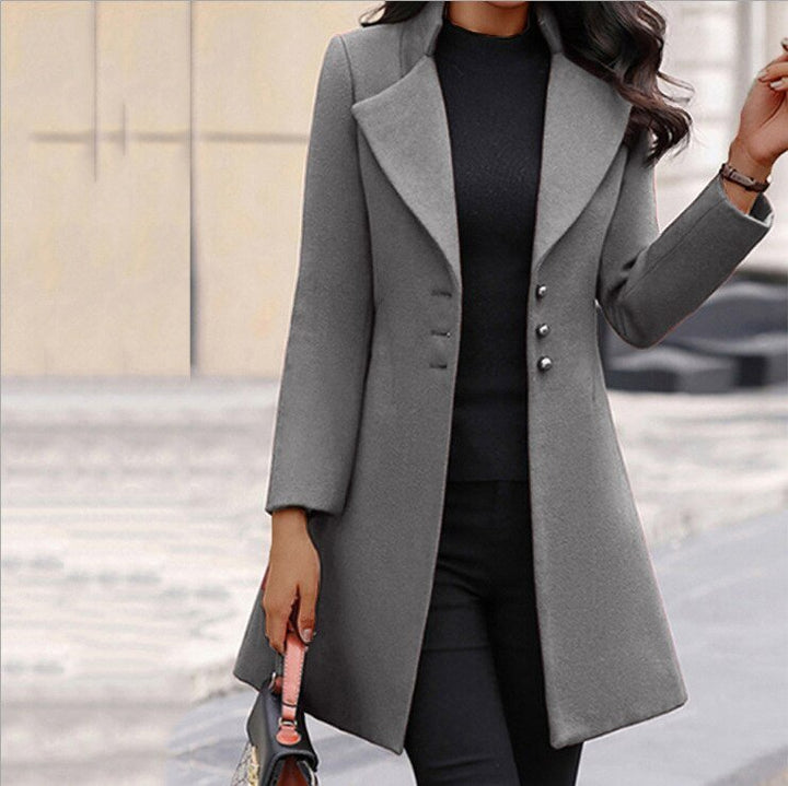 Levoire | Manteau trench avec liste de boutons Gris