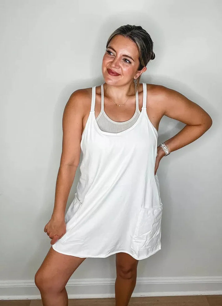 Levoire | Femme Mini Robe Confortable Blanc