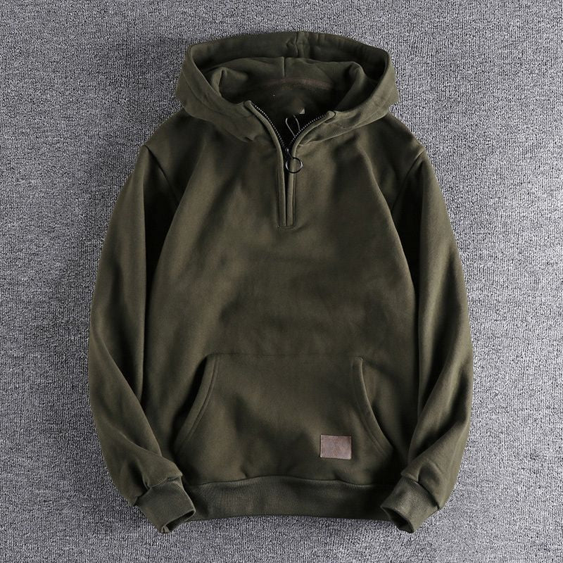 Levoire | Confortable Quartze Sweat à Zip Vert
