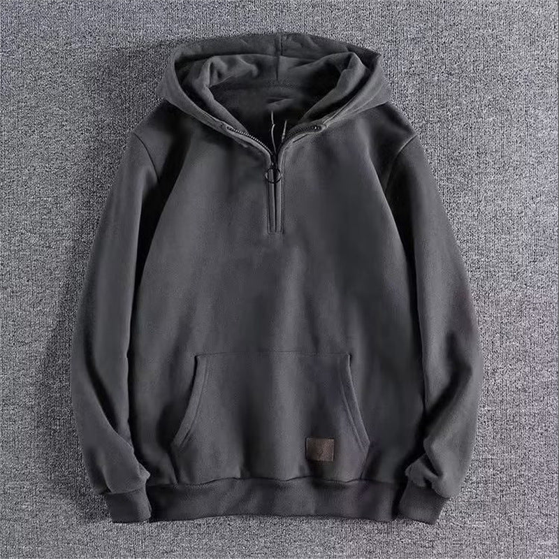 Levoire | Confortable Quartze Sweat à Zip Gris