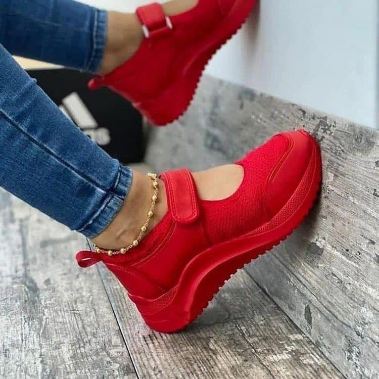Levoire | Chaussures de Randonnée avec Semelle Orthopédique Rouge