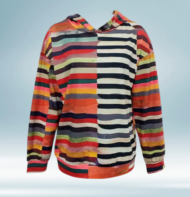 Levoire | Pull Rayé Coloré Avec Doublure