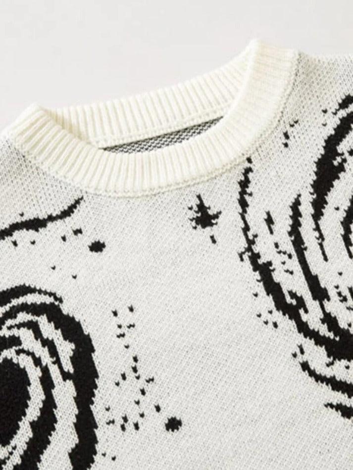 Levoire | Pull À Design Déchiré Imprimé Tourbillon