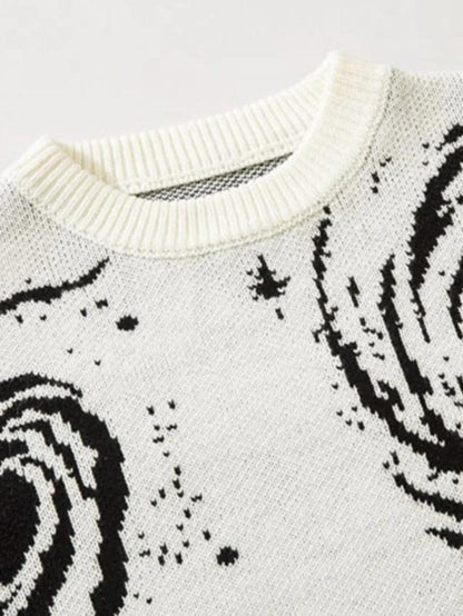 Levoire | Pull À Design Déchiré Imprimé Tourbillon