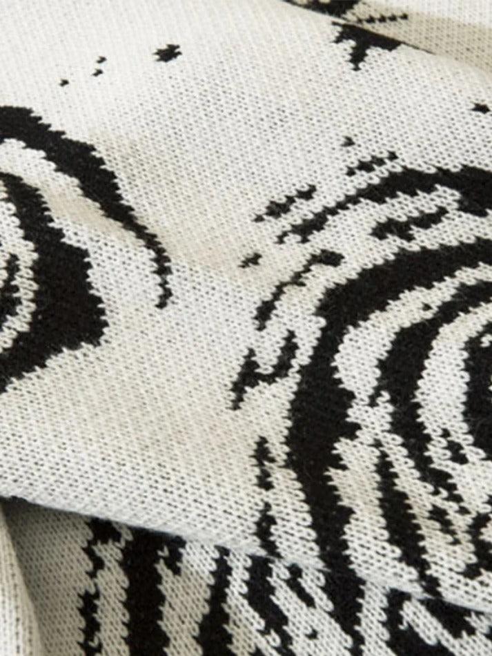 Levoire | Pull À Design Déchiré Imprimé Tourbillon