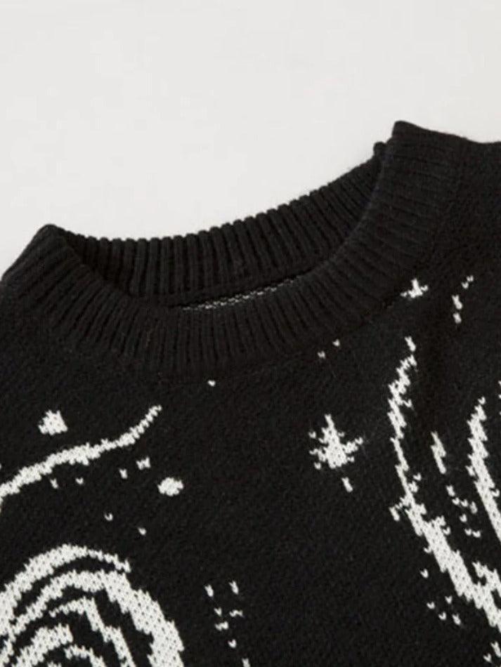 Levoire | Pull À Design Déchiré Imprimé Tourbillon