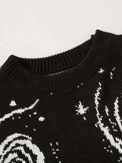 Levoire | Pull À Design Déchiré Imprimé Tourbillon