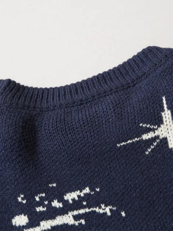 Levoire | Pull À Design Déchiré Imprimé Tourbillon