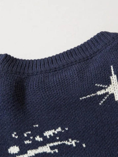 Levoire | Pull À Design Déchiré Imprimé Tourbillon