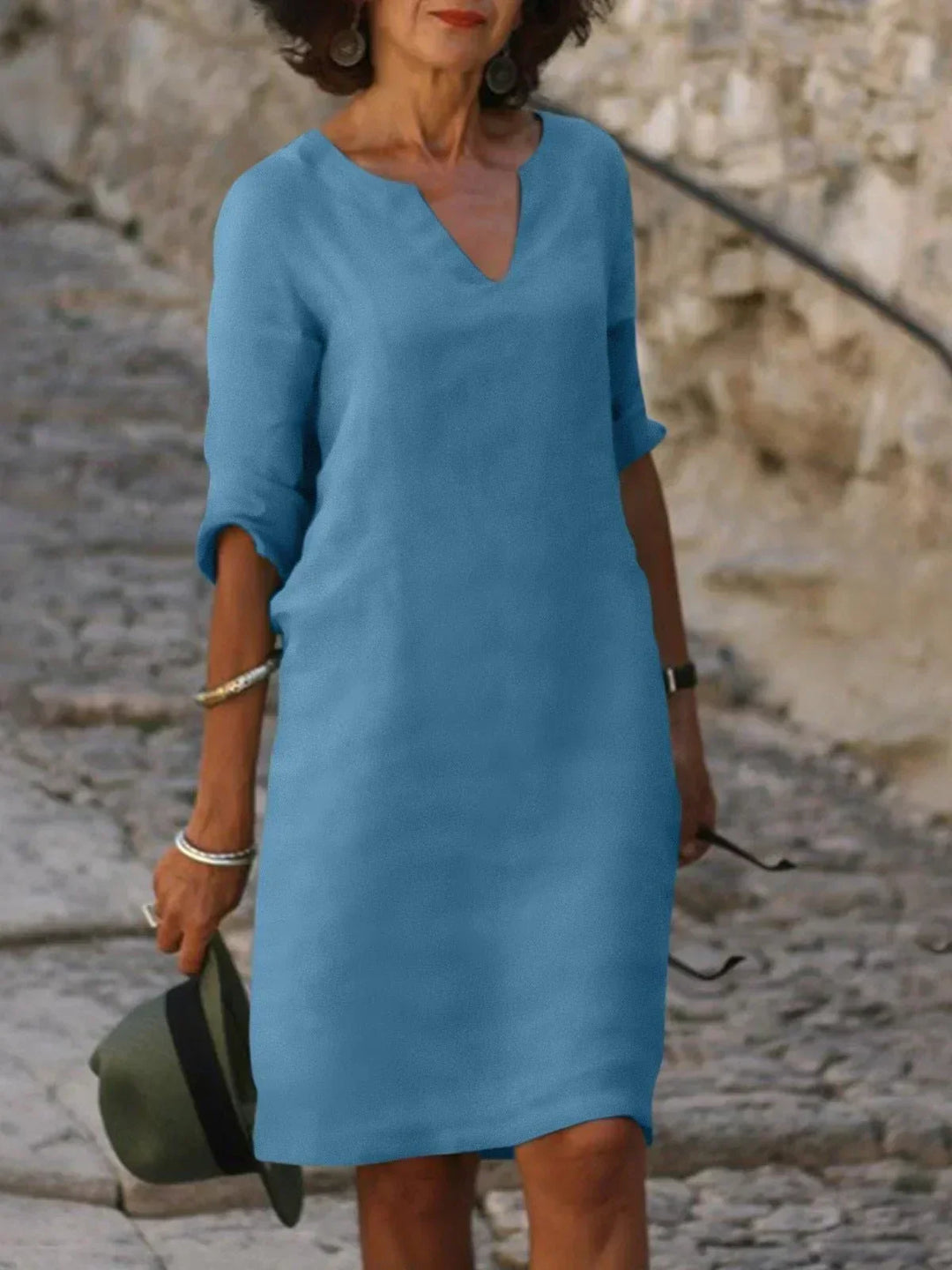 Levoire | Robe Femme Élégante Légère, Élégante & Parfaite Pour Des Occasions Spéciales Bleu ciel