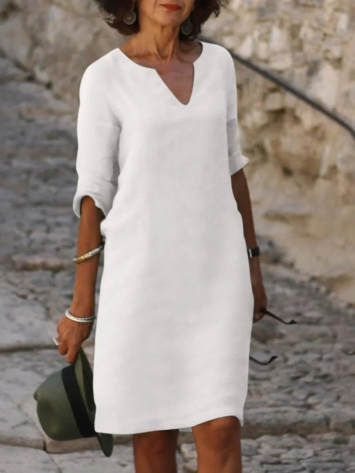Levoire | Robe Femme Élégante Légère, Élégante & Parfaite Pour Des Occasions Spéciales Blanc