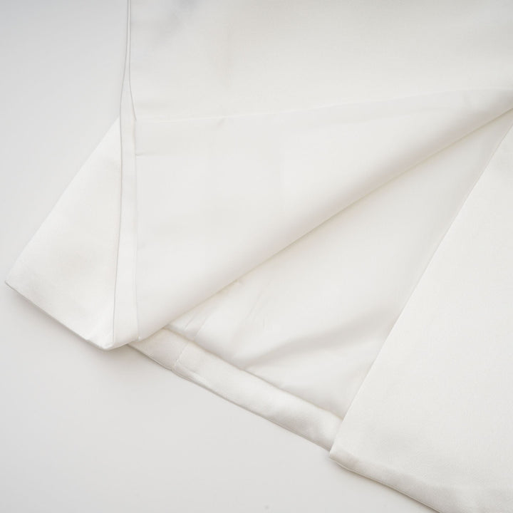 Levoire | Veste Bleue À Double Poitrine Blanche