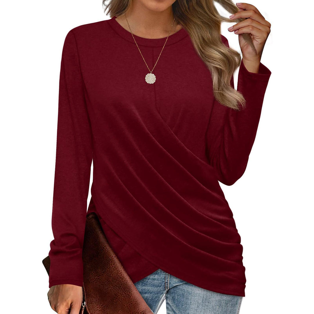 Levoire | Élégamment Décontracté T-Shirt Vin rouge