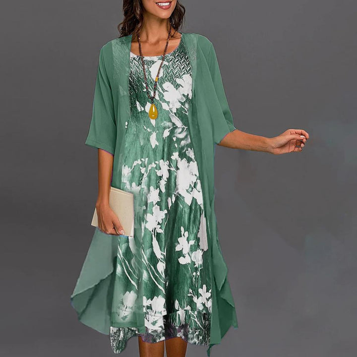 Levoire | Robe D'Été Extensible Pour Femmes vert