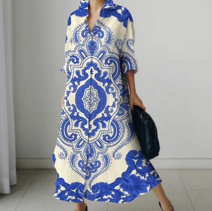 Levoire | T-Shirt Pour Femmes Imprimé Au Design Moderne Bleu foncé