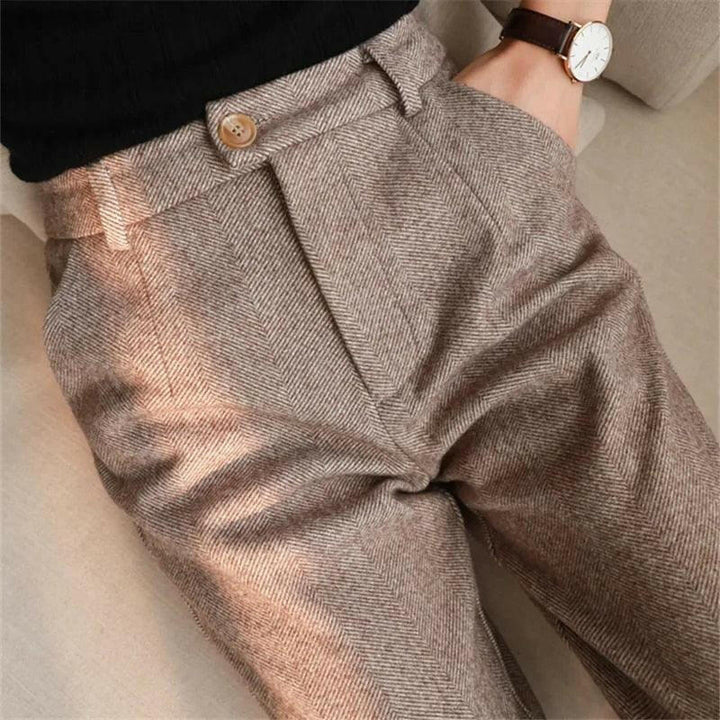 Levoire | Pantalon Crayon Fusion Sur Mesure : Style Élégant Et Confort Braun