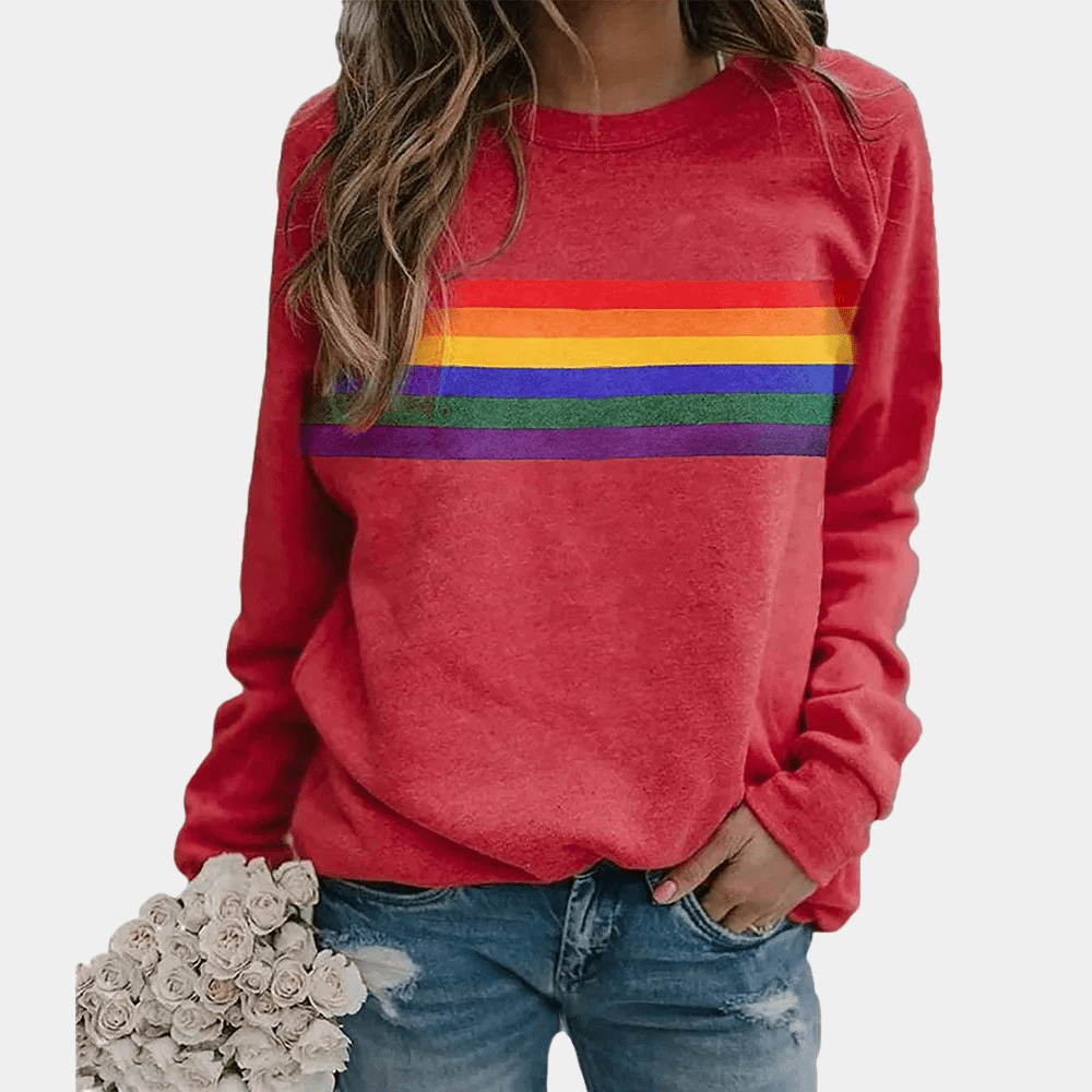 Levoire | Pull Femme Sweatshirt Jumper Gilet Rot