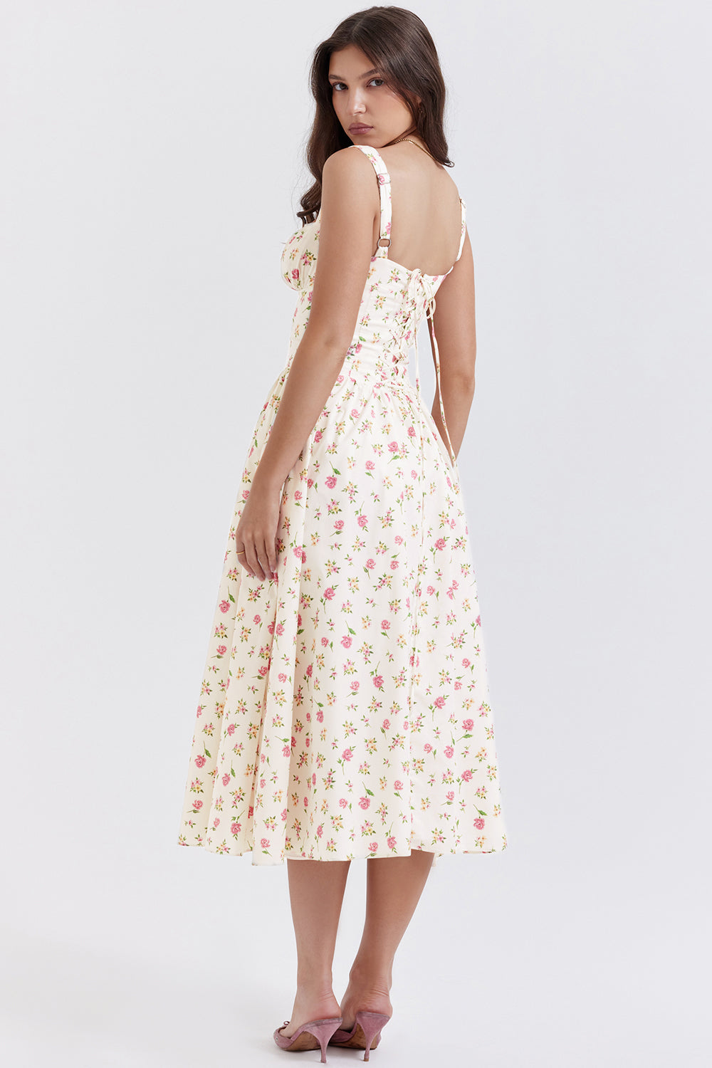 Levoire | Robe Midi À Fleurs Pour Femmes