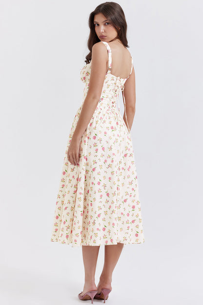 Levoire | Robe Midi À Fleurs Pour Femmes