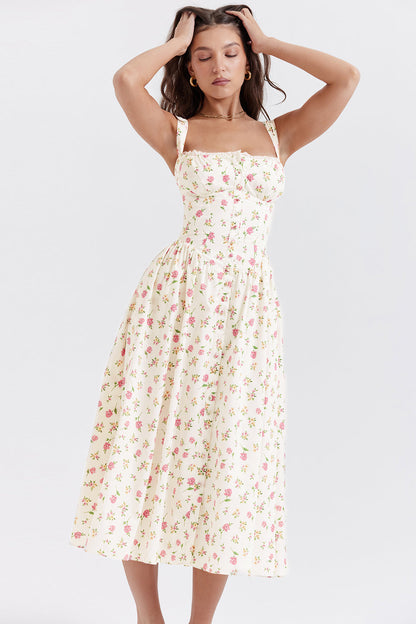 Levoire | Robe Midi À Fleurs Pour Femmes
