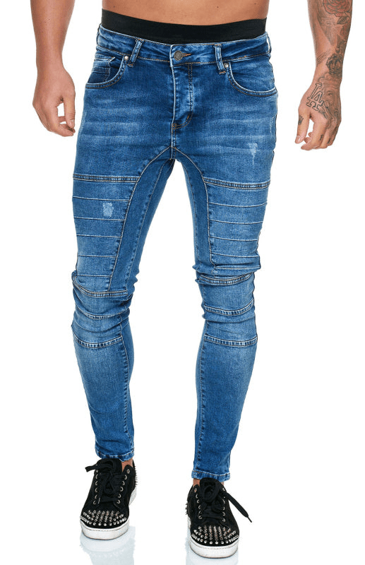 Levoire | Jean Slim Taille Haute Homme Marine