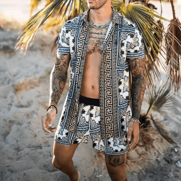 Levoire | Hommes ensemble d'été deux pièces pour les vacances/printemps/été Stil 13