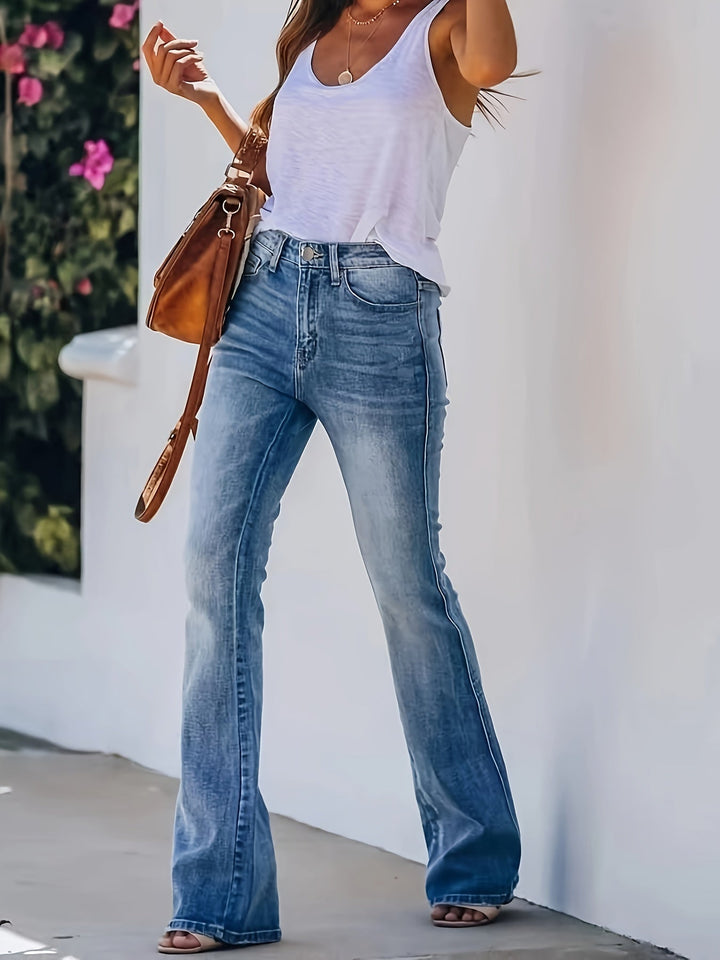 Levoire | Jean Évasé Taille Haute Pour Un Look Tendance