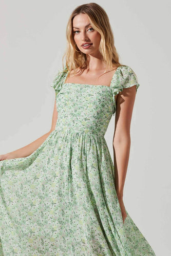 Levoire | Robe À Fleurs Pour Femmes Avec Une Fente