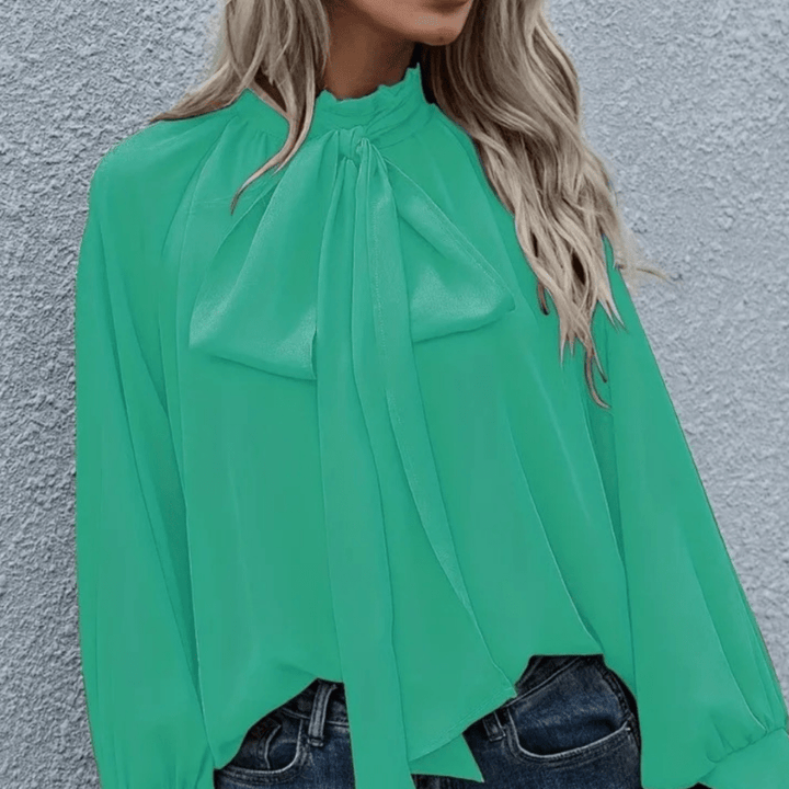 Levoire | Blouse à la mode Blouse en chiffon pour femmes Vert
