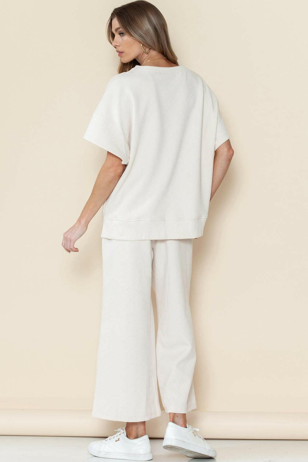 Levoire | T-Shirt À Coupe Ample Structuré Et Ensemble De Pantalon De Jogging
