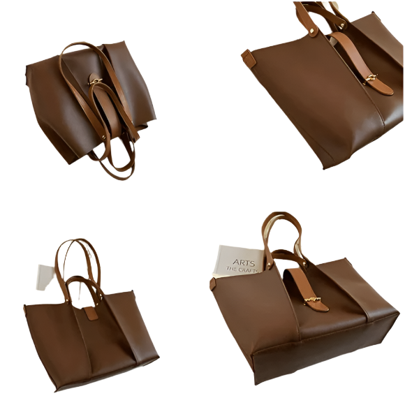 Levoire | Sac Tote En Cuir Véritable Élégant Et Fonctionnel Avec Fermeture Éclair