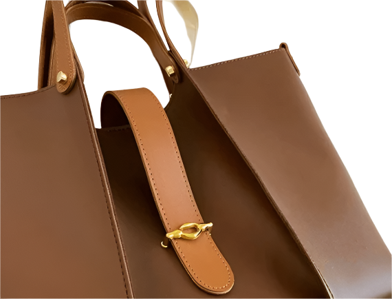 Levoire | Sac Tote En Cuir Véritable Élégant Et Fonctionnel Avec Fermeture Éclair