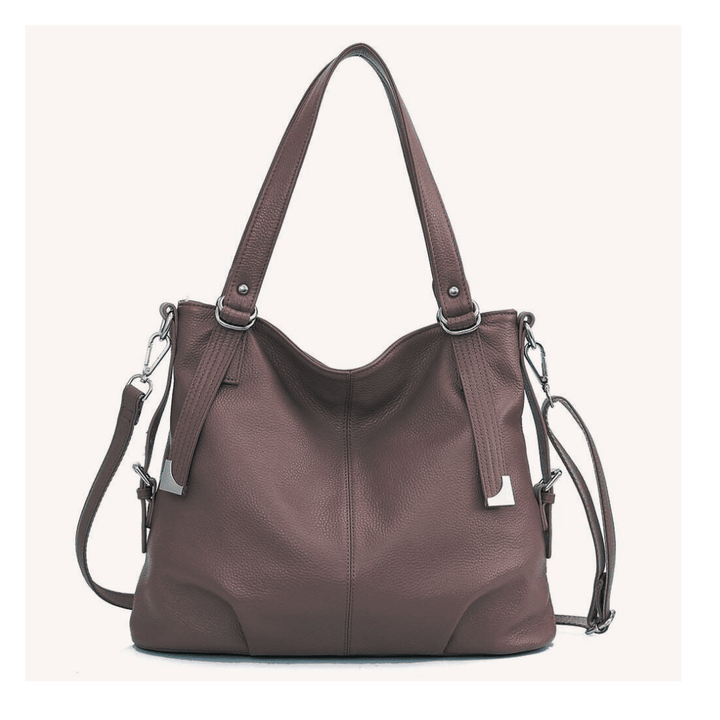Levoire | Sac À Bandoulière En Cuir Stylé Avec Plusieurs Compartiments Braun