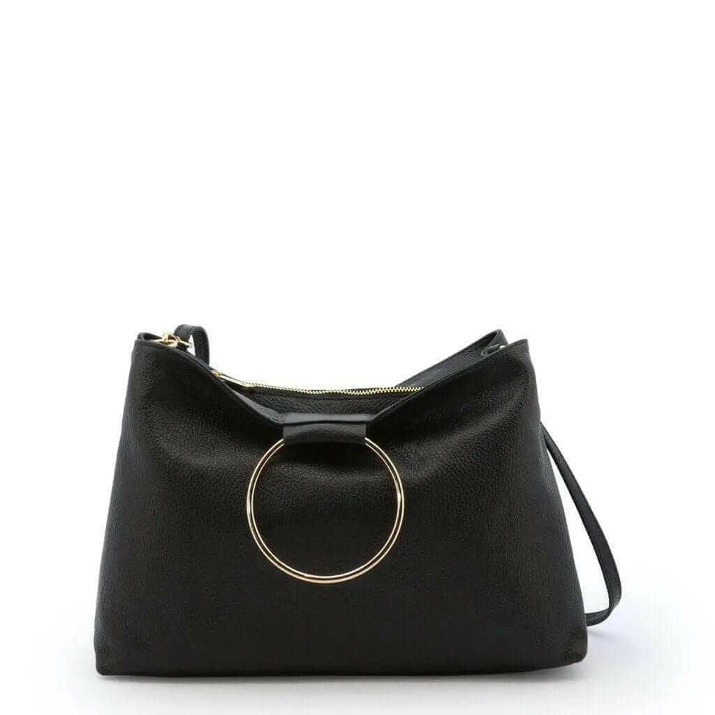 Levoire | Vraie Sac À Main En Cuir Italien Avec Bandoulière Réglable noir