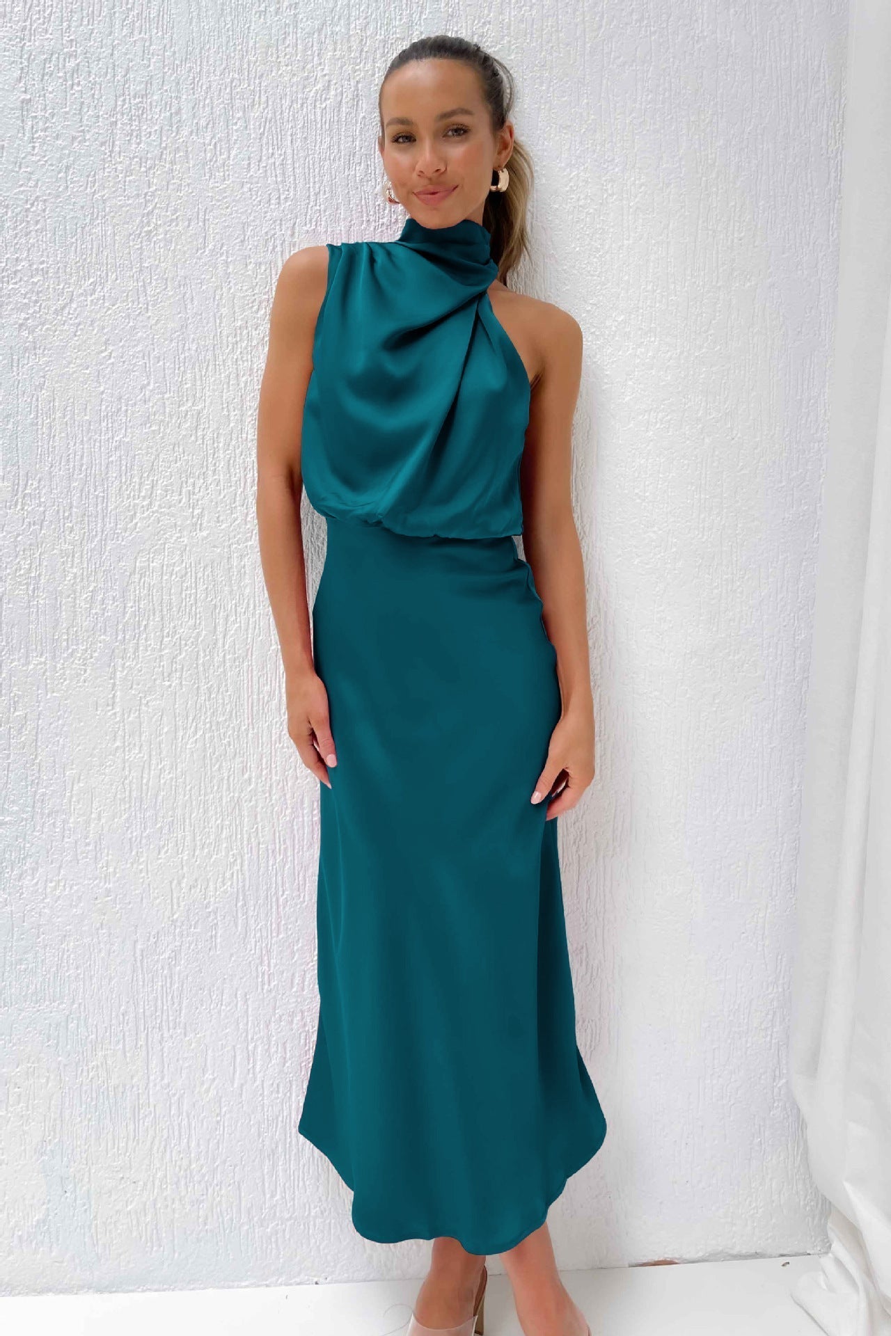 Levoire | Élégant Robe Pour Femmes Aéré, Stylé & Parfait Pour Chaque Occasion Bleu pétrole