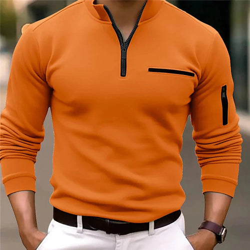 Levoire | Sweat Polaire Homme Ajusté À Zip Quart