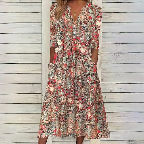 Levoire | Robe À Fleurs Pour Le Printemps Frais