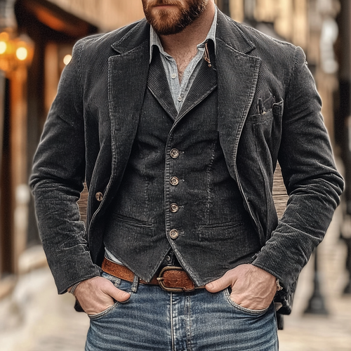 Levoire | Blazer Classique Et Gilet