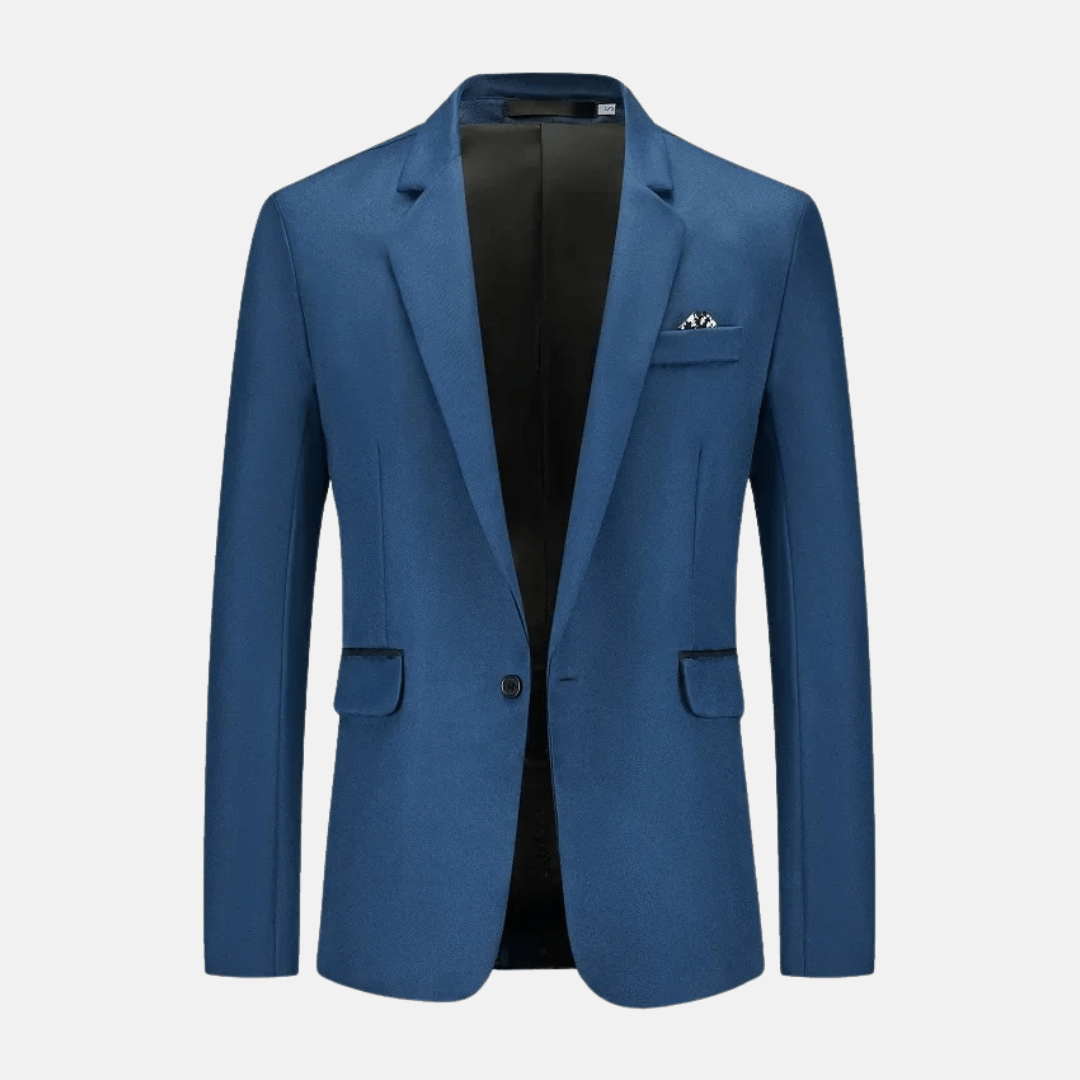 Levoire | Blazer pour hommes élégant Tissu doux Style polyvalent Bleu