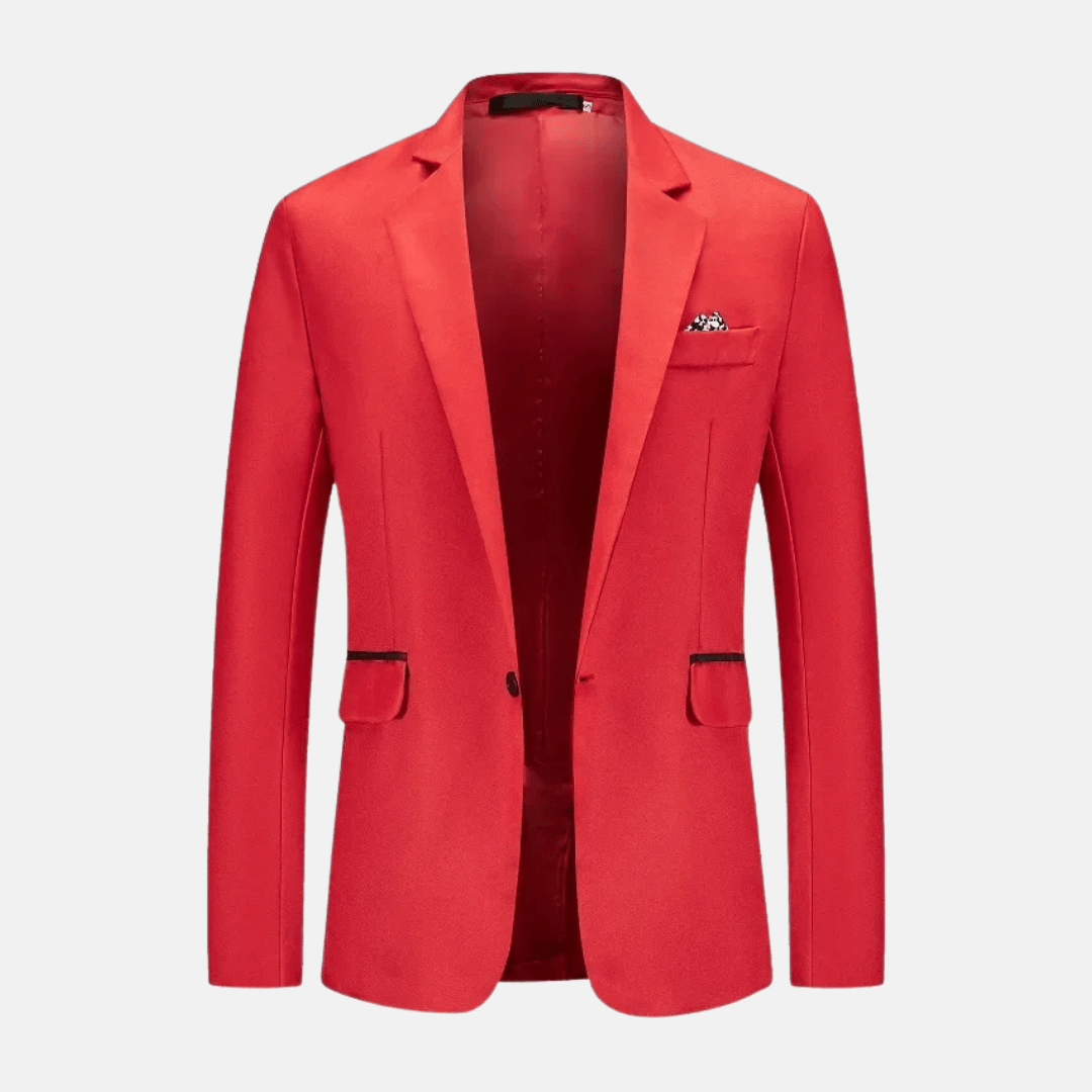Levoire | Blazer pour hommes élégant Tissu doux Style polyvalent Rot