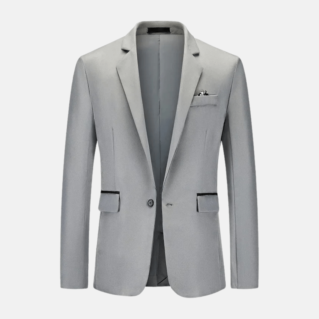 Levoire | Blazer pour hommes élégant Tissu doux Style polyvalent Gris